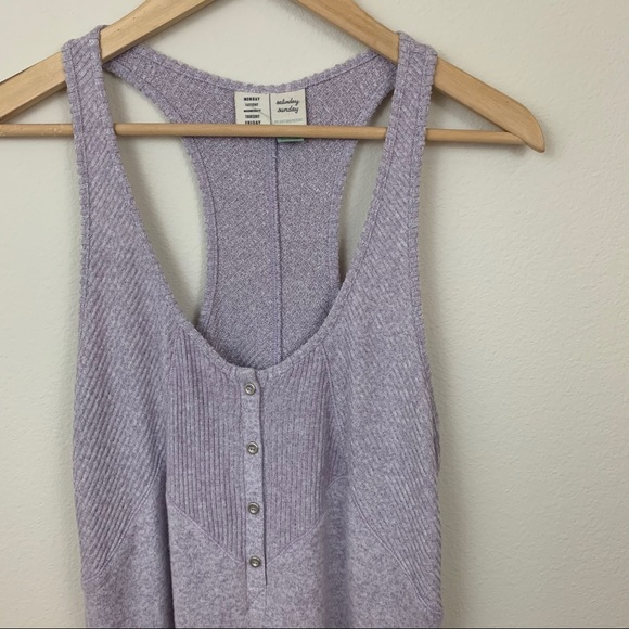 Anthro Saturday Sunday Lucie Purple Tank Top - Picture 3 of 8